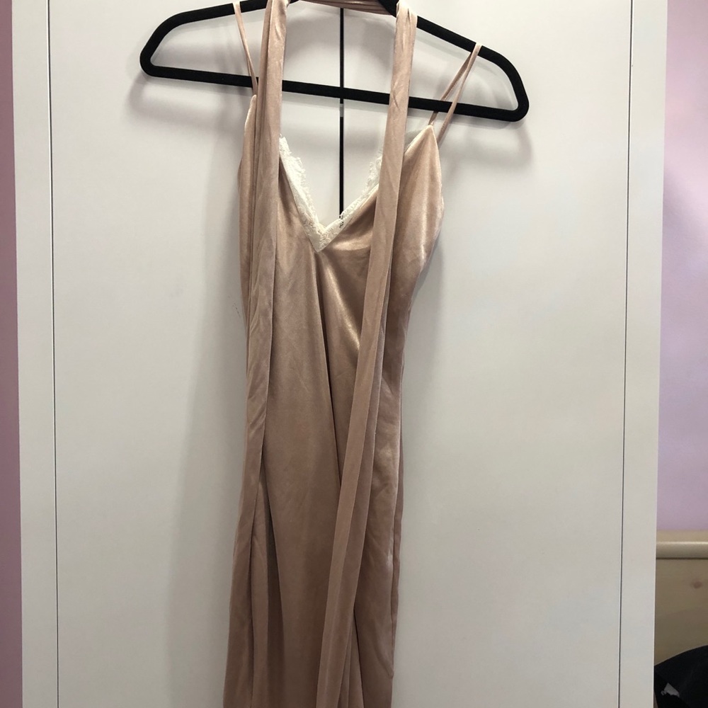 Silk midi dress